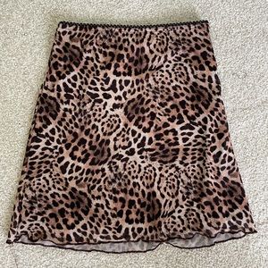 Princess polly mini leopard skirt